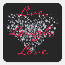 Live, Laugh, Love Stickers