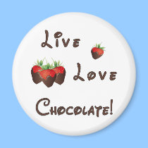 Live Love Chocolate magnets