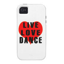 Live Love Dance Vibe iPhone 4 Cover