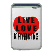 Live Love Kayaking MacBook Sleeve