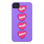 live love laugh dance Case-Mate iPhone 4 case