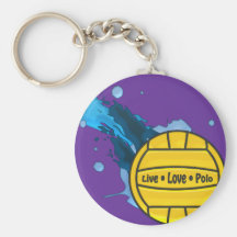 Live Love Polo - Water Polo Keyring Key Chains