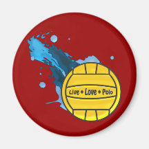 Live Love Polo Water Polo Magnet