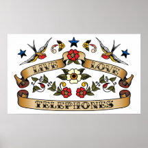 Live Love Telephones Posters