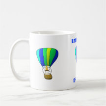 Live Your Dreams Hot Air Balloon Mug