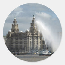 Liverpool Round Stickers