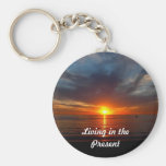 Living in the Present Keychains