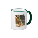 Lizard Climbing a Tree Coffee Mug