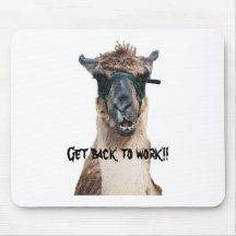 llama1, Get back to work!! Mousemat