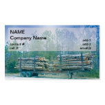 loaded hardwood pulpwood trailer business cards