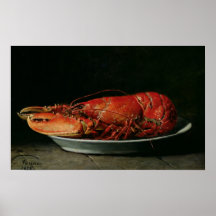 Lobster, 1878 poster