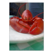 LOBSTER WALKS INTO A RESTURANT CARDS
