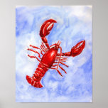 Lobster Watercolor Print