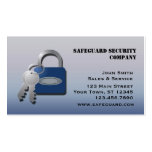 Lock and Key Security Business Card
