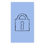 Lock. Top Secret or Confidential Icon. Business Card Templates