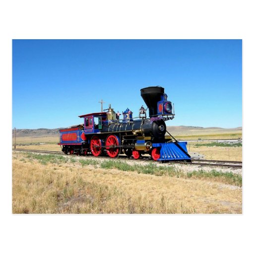 Locomotive Steam Engine Train Photo Postcard