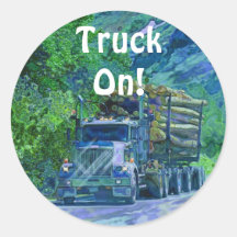 Logging Truck Big Rig Driver Sticker Series