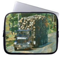 Logging Truck Driver's Art Laptop Sleeve