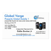 logo, GVPhones, Eddie Booker,Jr, www.xtremetalk... Business Card Templates