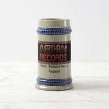 logo patches copy, Drink, Record Music, Repeat Coffee Mug