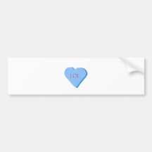 LOL Candy Heart Bumper Stickers