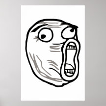 lol face meme humour rofl omg omfg print