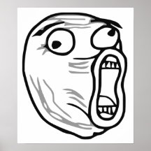 LOL Laugh Out Loud Rage Face Meme Poster
