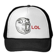 LOL Rage Face Mesh Hat