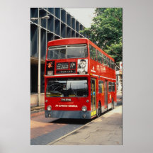 London Buses Daimler rests between duties at Eusto Poster