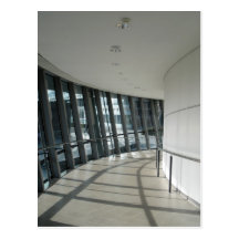 London city hall corridor post card