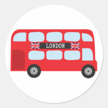 London double-decker bus stickers