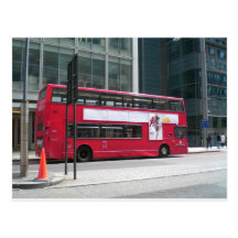 London Red Bus Post Card