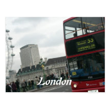 London Red Bus Postcards