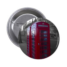 London Red Telephone box Buttons