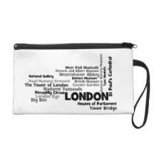 LONDON Textart Wristlet