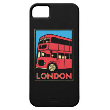 london westminster england art deco retro poster iPhone 5 case