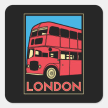london westminster england art deco retro poster stickers