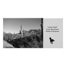 "Lone Cacti" Photo Greeting Card