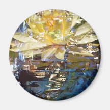 LONE LOTUS FRIDGE MAGNETS