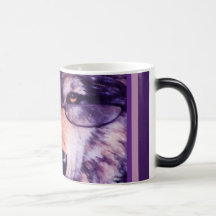 Lone Purple Wolf Mug