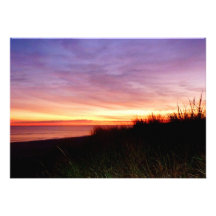 Lonely Beach at Sunrise Norfolk VA Personalised Announcement