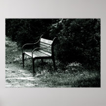lonely bench poster