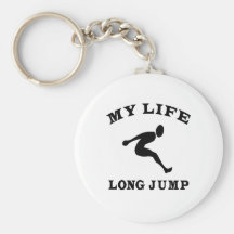 Long Jump My Life Key Chain
