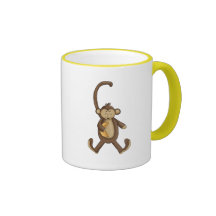 Long Tailed Monkey Coffee Mugs