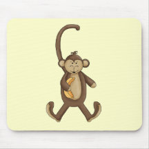 Long Tailed Monkey Mousepads