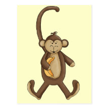 Long Tailed Monkey Post Cards