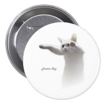 Longcat Forever Long Pinback Button