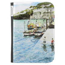 'Looe Harbour' Kindle Case