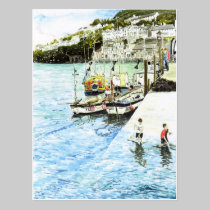 'Looe Harbour' Postcard postcards