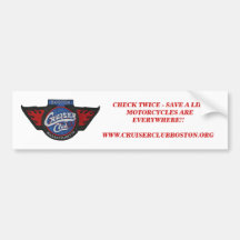 Look Twice!!  CCB Bumper Sticker - Customised